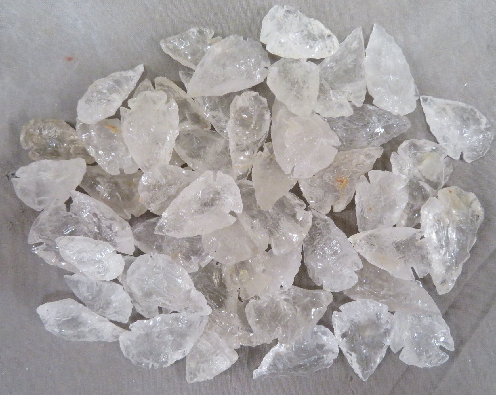 Clear Quartz Arrowheads-Sold in packs of 50