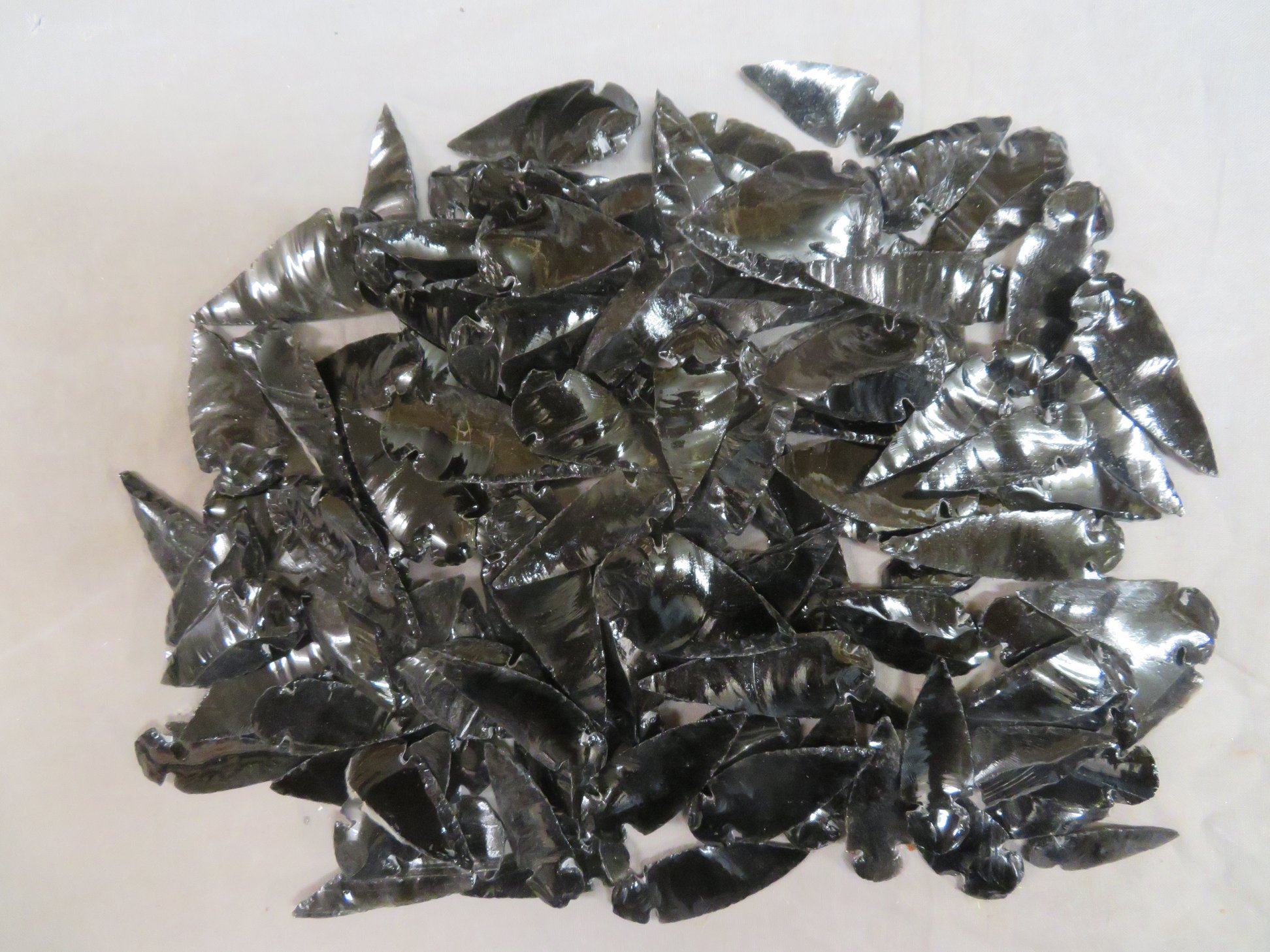 Black Obsidian Arrowheads-Sold in packs of 100
