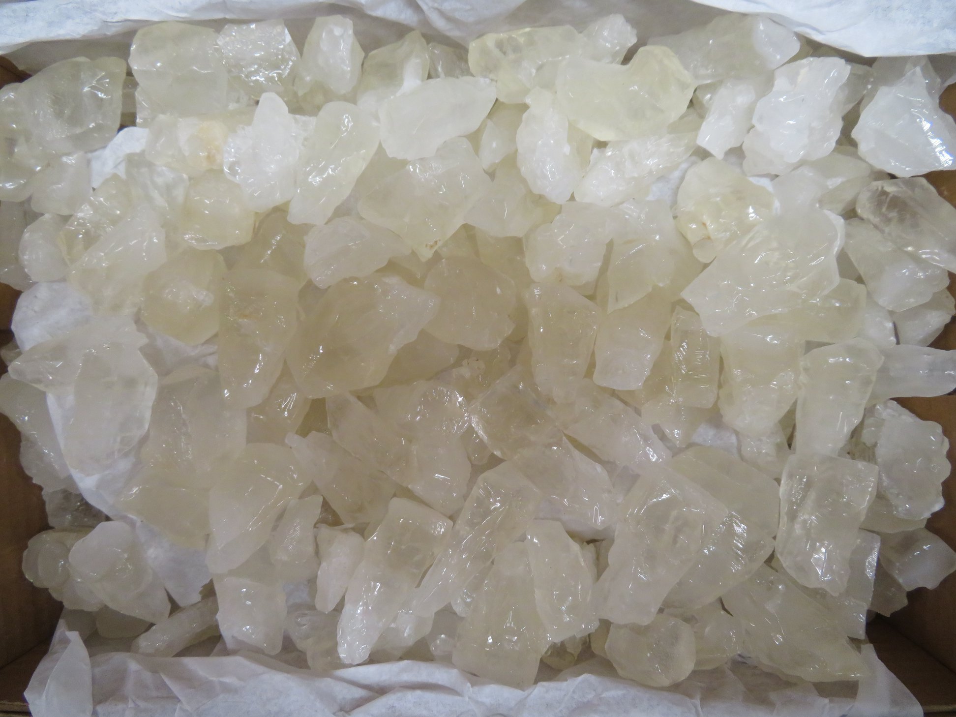 White Calcite Specimens