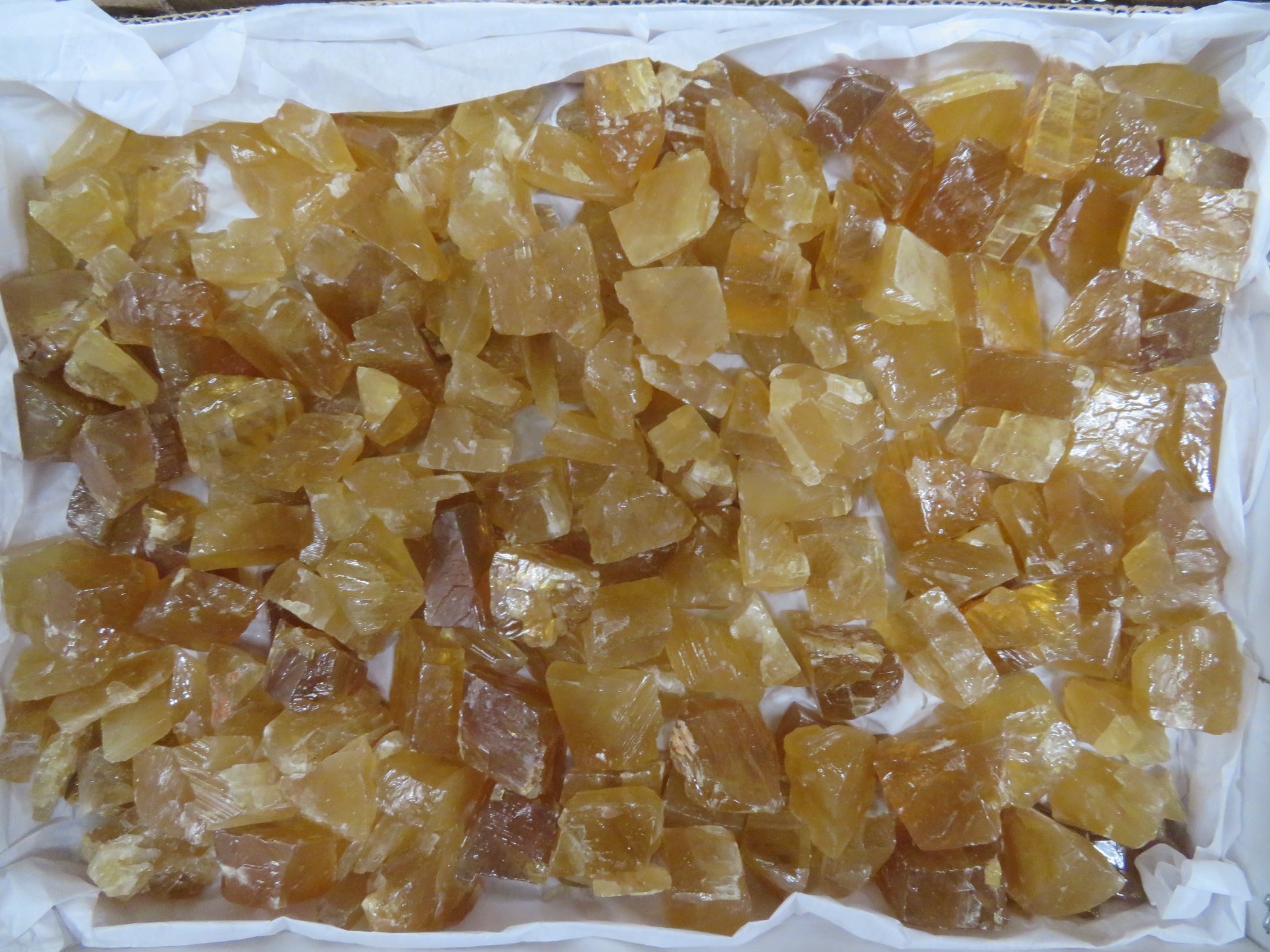 Honey Calcite Specimens