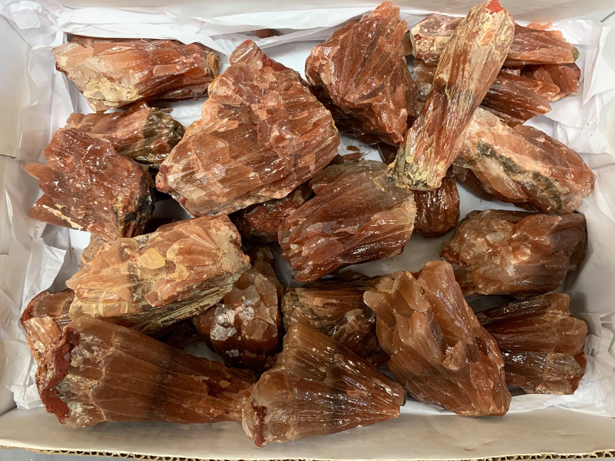 Red Calcite Specimens 4 inch