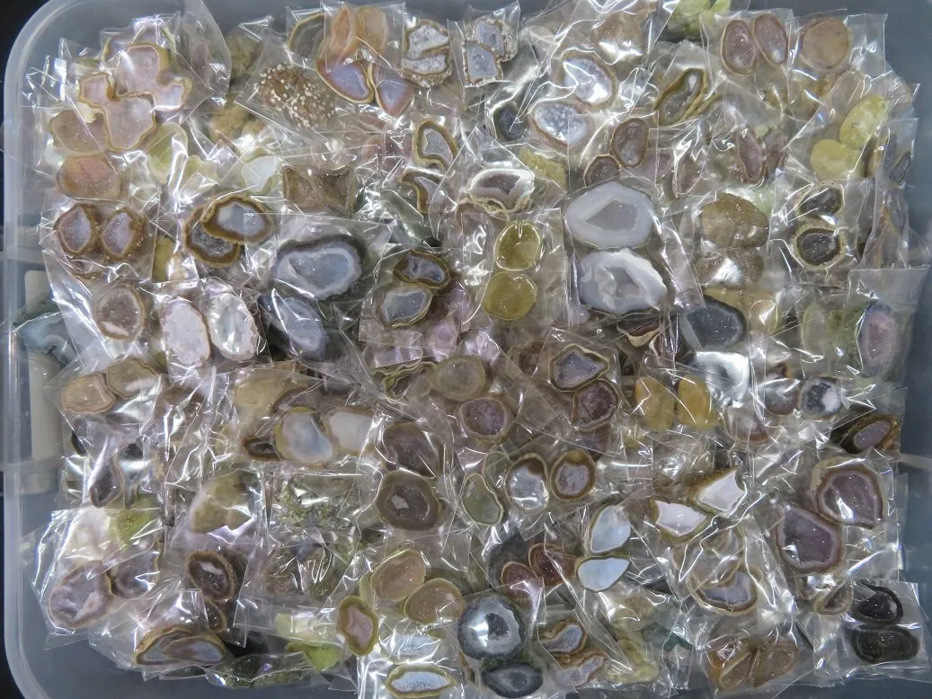 Cut and Polished Tabasco Geode Pairs