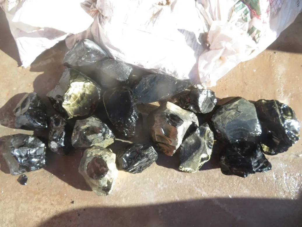 High Grade Gold Sheen Obsidian Rough