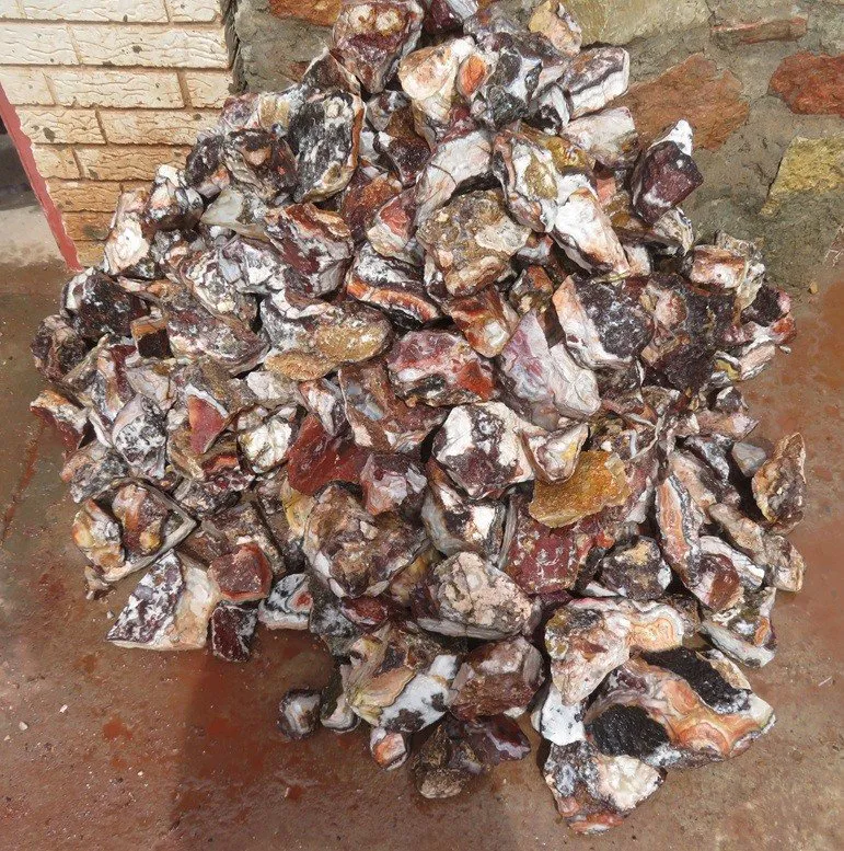 Flor de Durazno (Flower of Peach) Lace Agate Rough