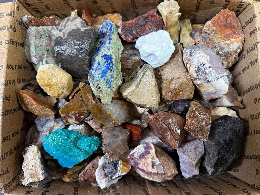 Mixed Lapidary Tumbling Rough – 20 lb Lot