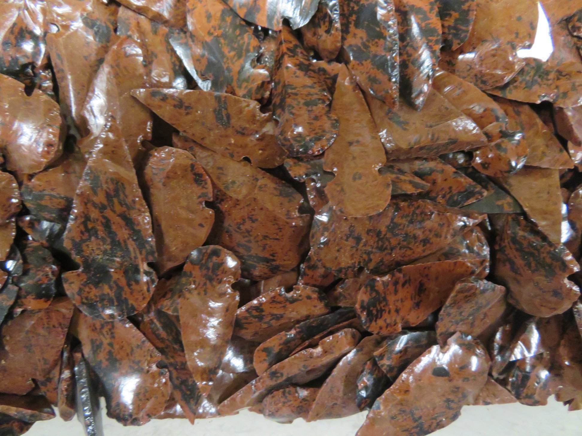 Mahogany Obsidian Arrowheads-Sold in packs of 100