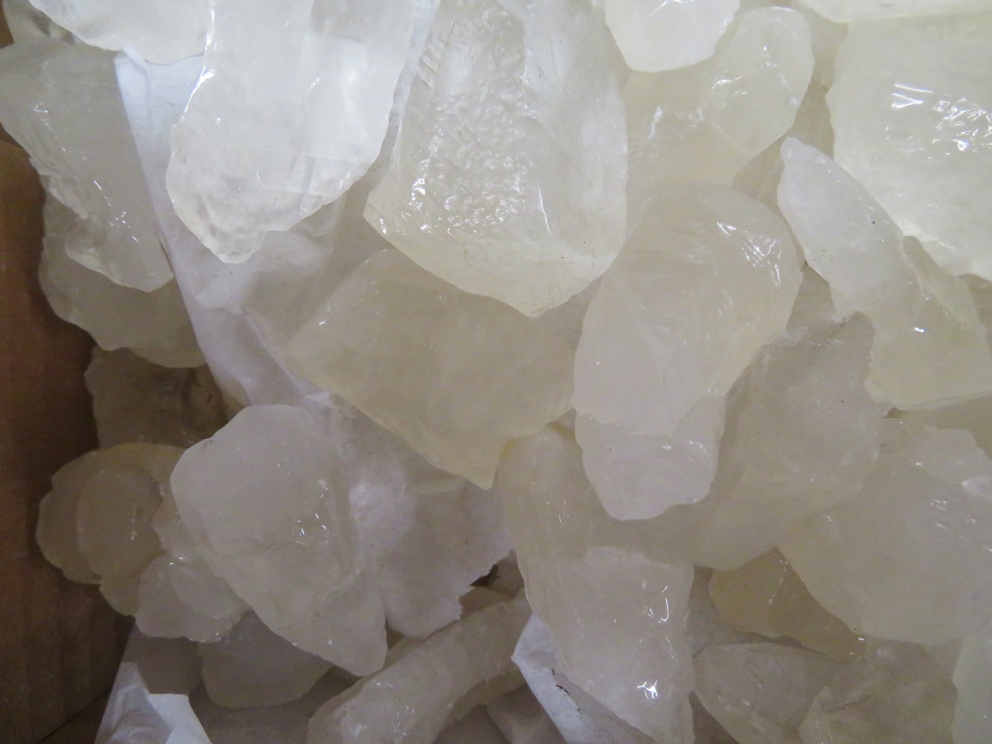 White Calcite Specimens