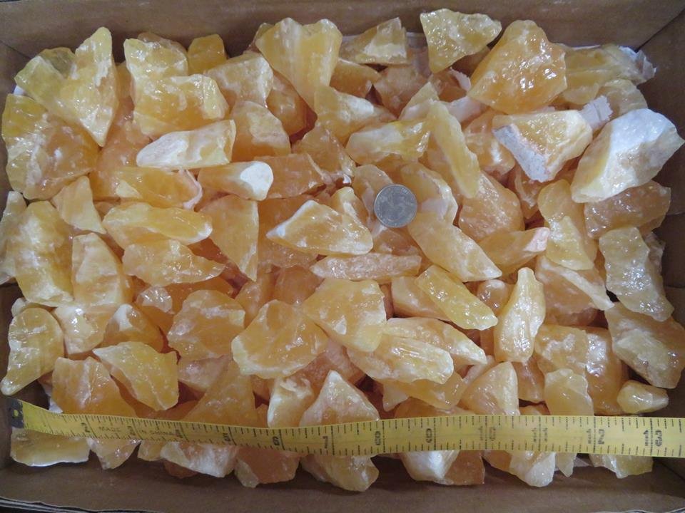 Orange Calcite Specimens