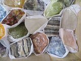 Mixed Colored Calcite Specimen Flat